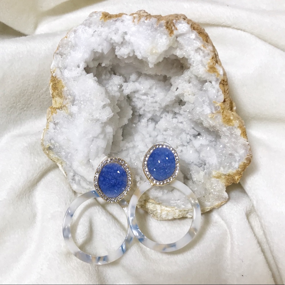 Drop Hoop Earrings